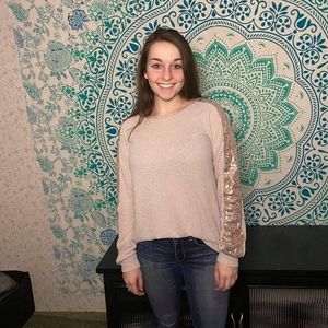 Waffle knit long sleeve